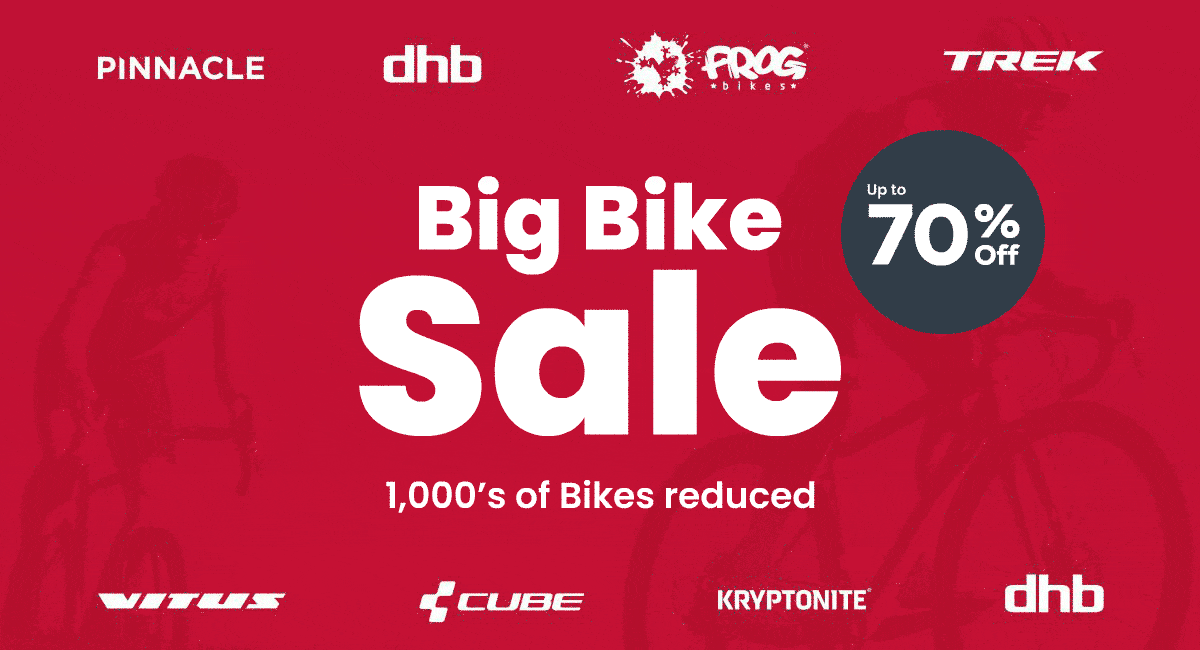 up to 70% off in the Big Bike Sale