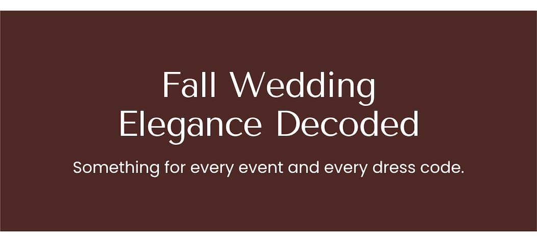 Fall Wedding Elegance Decoded