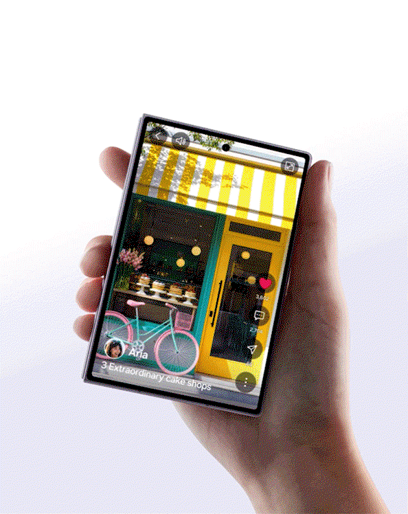 The all new galaxy z fold8 fit for your feed
