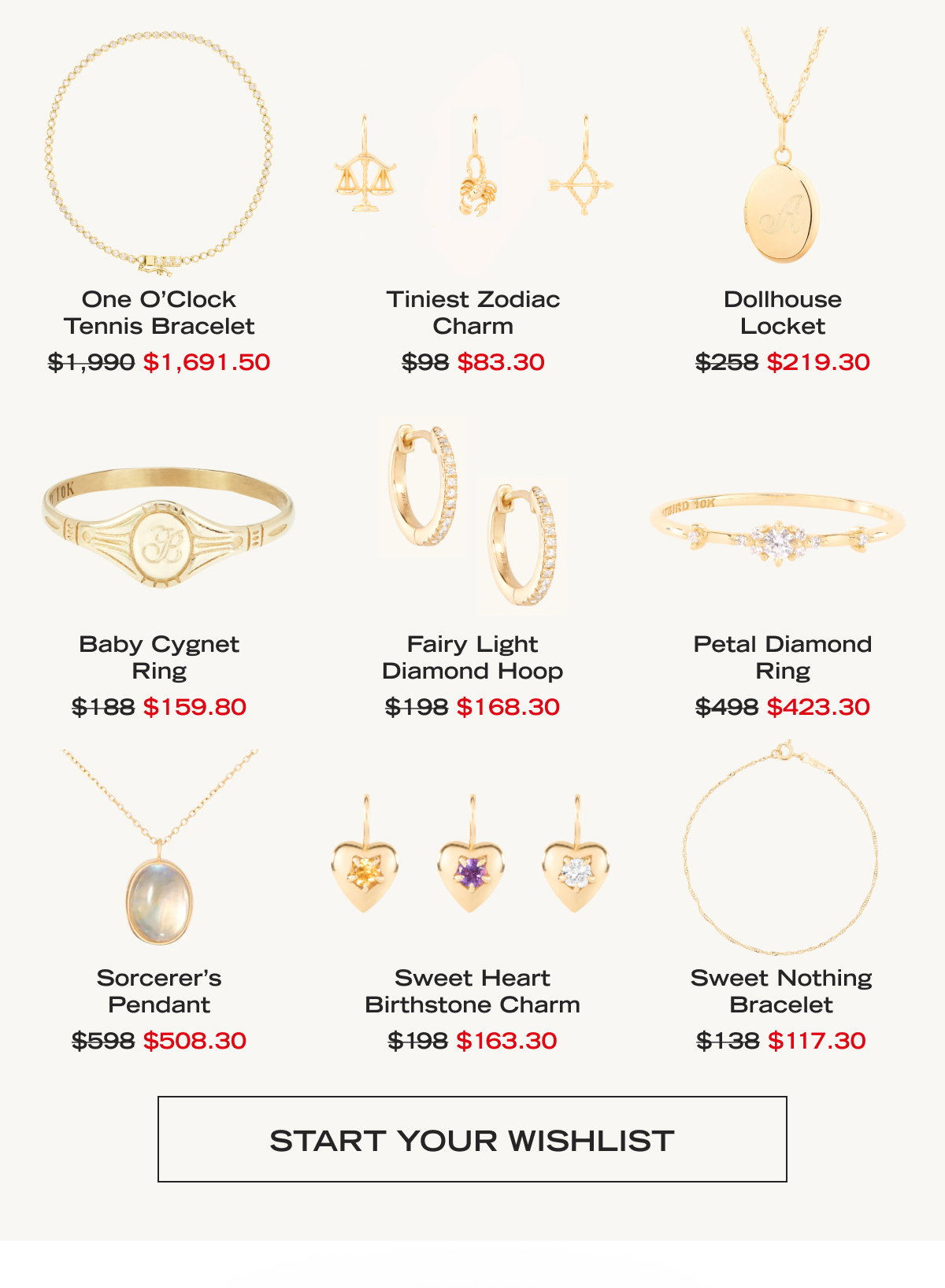 Start Your Wishlist