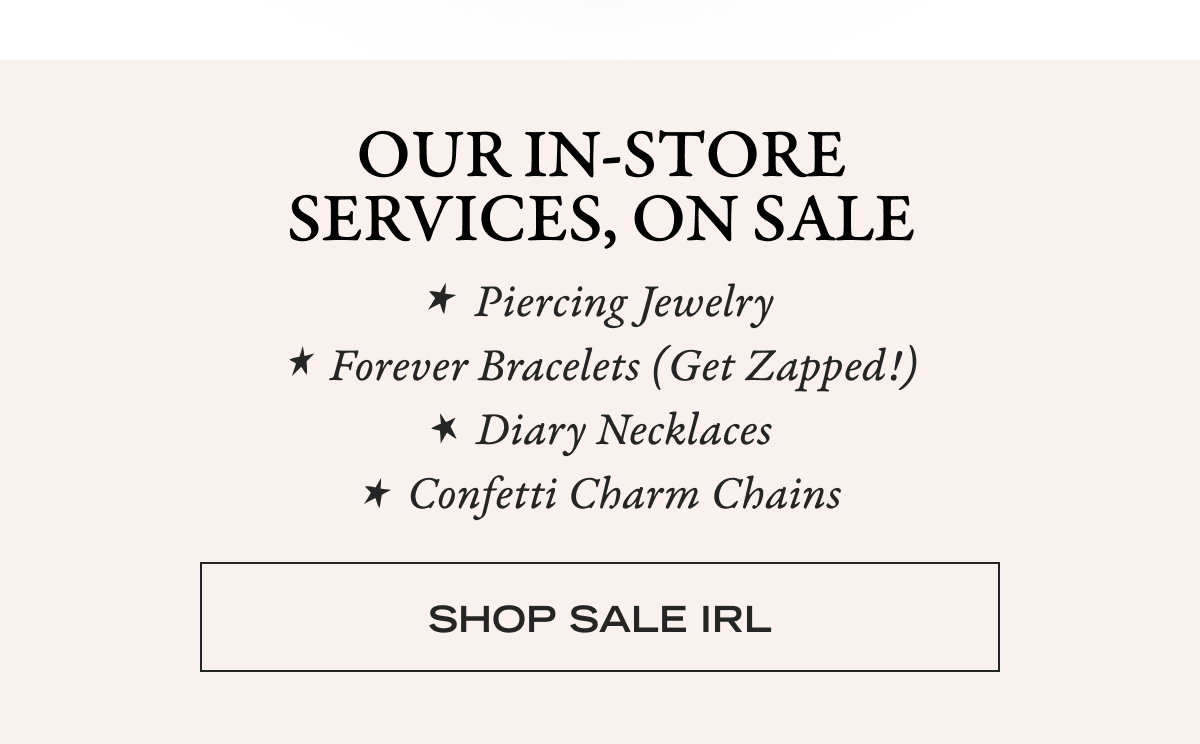 Shop Sale IRL