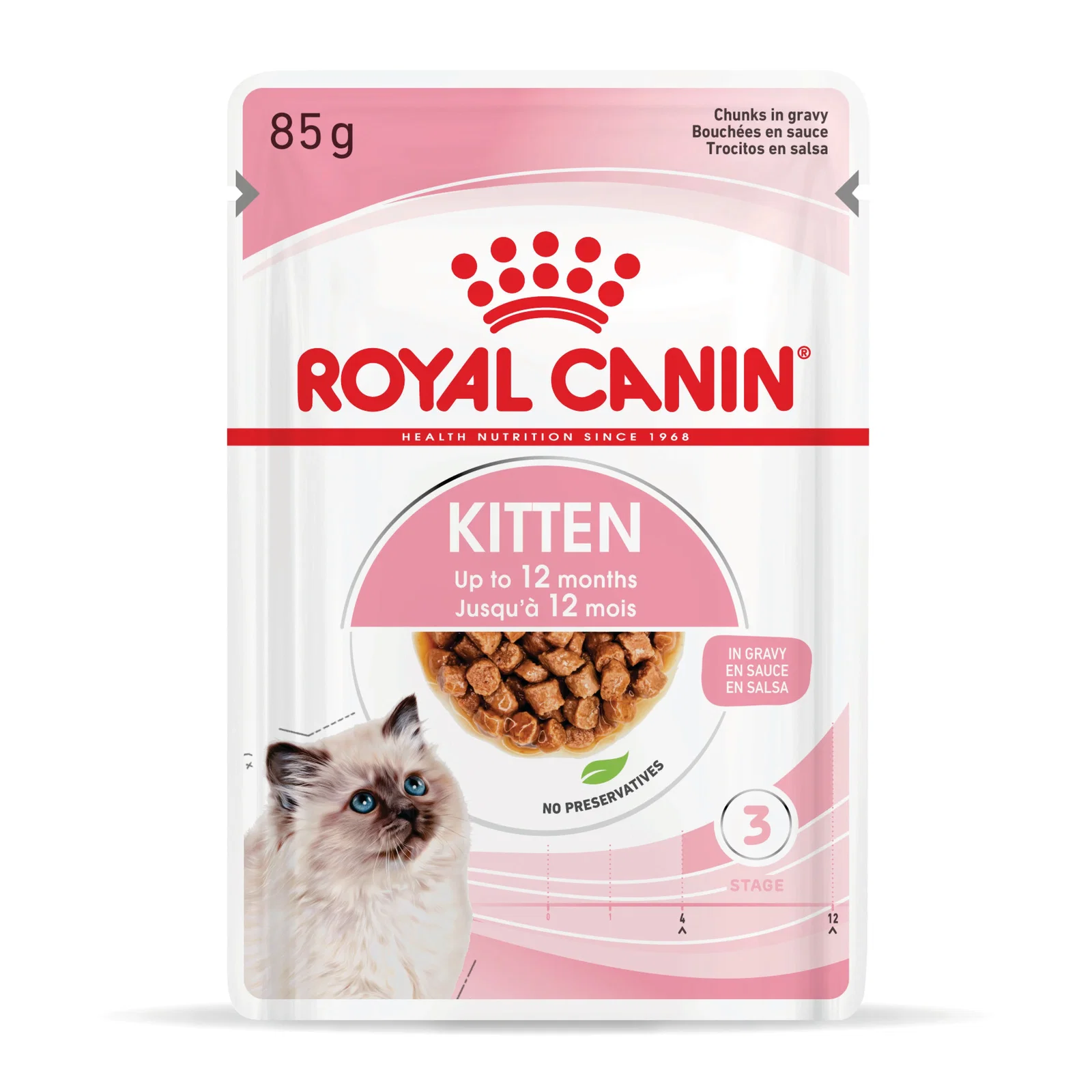 Image of Royal Canin Kitten Wet Cat Food - Chunks in Gravy