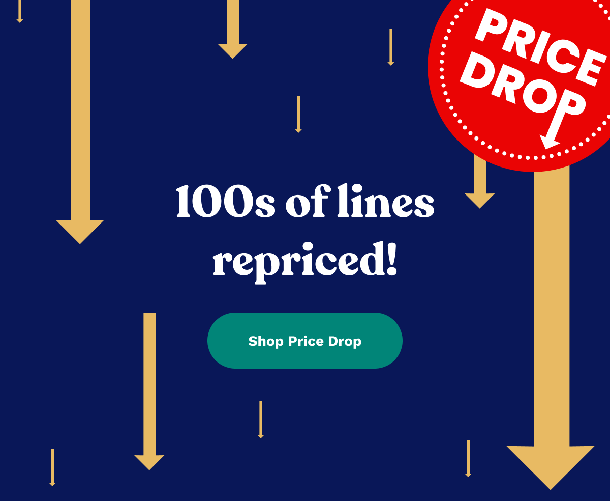 100s of lines repriced!
