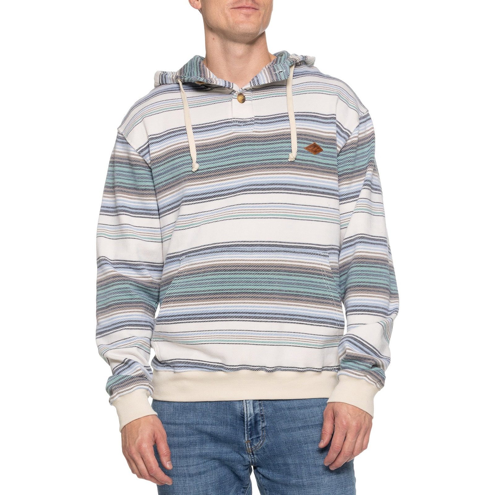 Billabong Rancho Pullover Hoodie for Men | Sea Salt | Size Large | Cotton