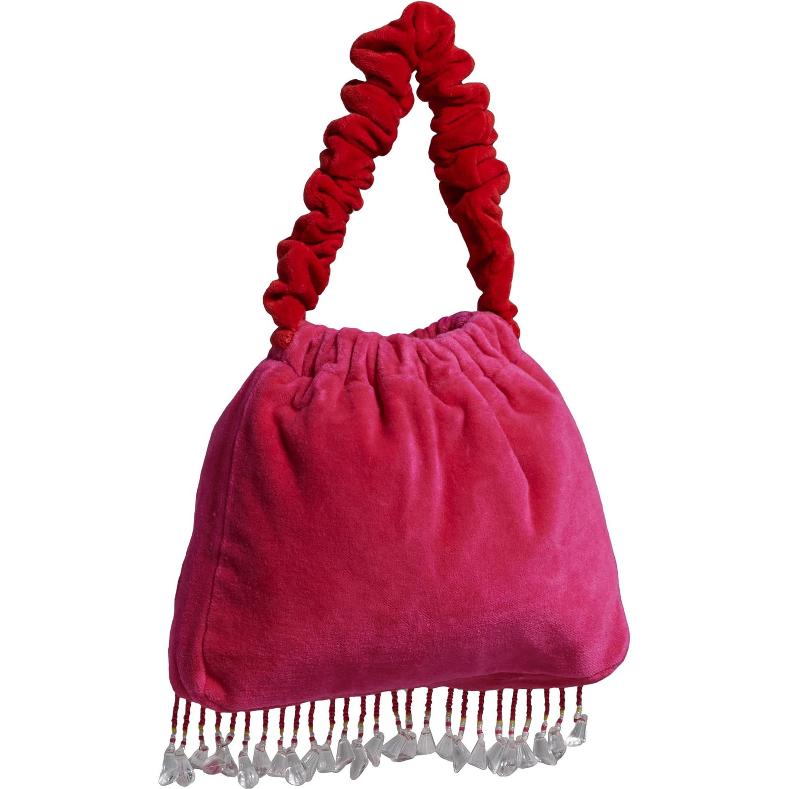 Free People Vancouver Velvet Clutch for Women | Red/Pink