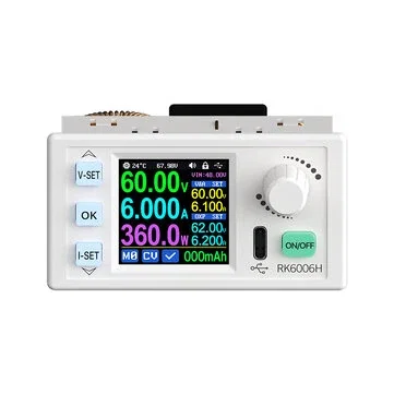 RIDEN RK6006H/RK6006H-BT 60V 6A 360W Step Up Step Down Voltage Module Adjustable Digital Control DC Regulated Power Supply Constant Voltage Current Meter