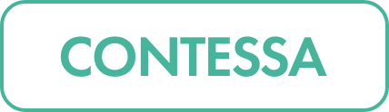 The image features the word "CONTESSA" in bold teal lettering centered within a rounded rectangular badge.