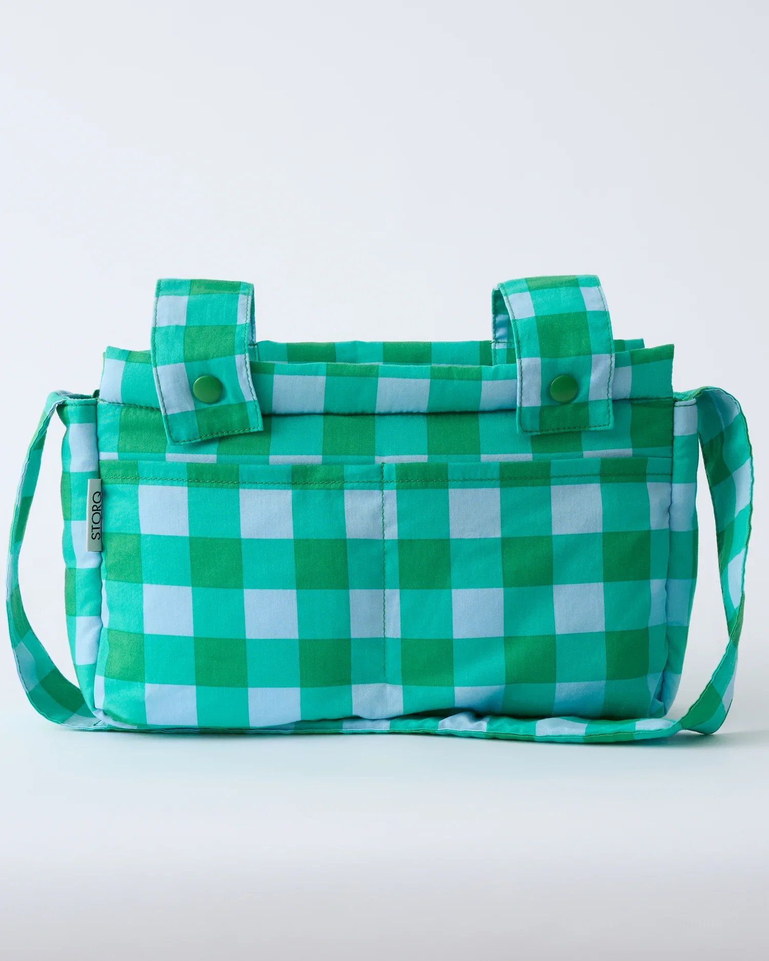Image of Stroller Party™ Caddy Bag | Teal Gingham