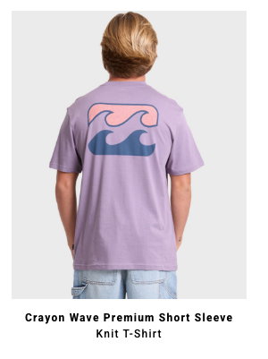 Crayon Wave Premium Short Sleeve Knit T-Shirt