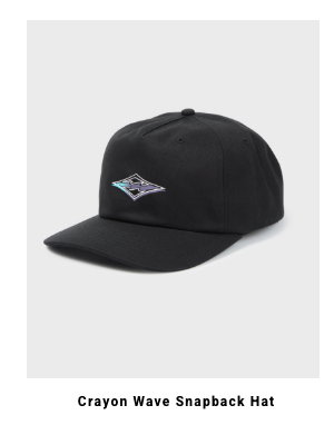 Crayon Wave Snapback Hat
