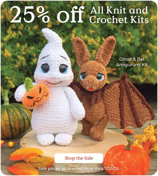25% Off Knit & Crochet Kits
