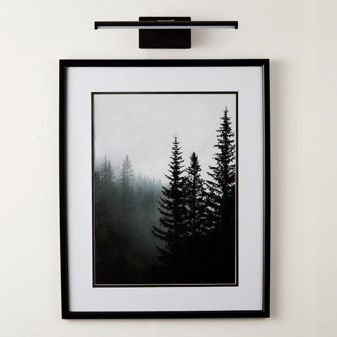 Edit Slimline 400 USB Rechargeable LED Touch Picture Light - Matt Black