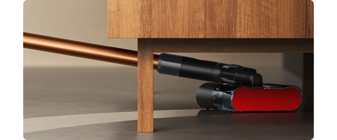 Dyson PencilWash cleaner reaches under low furniture