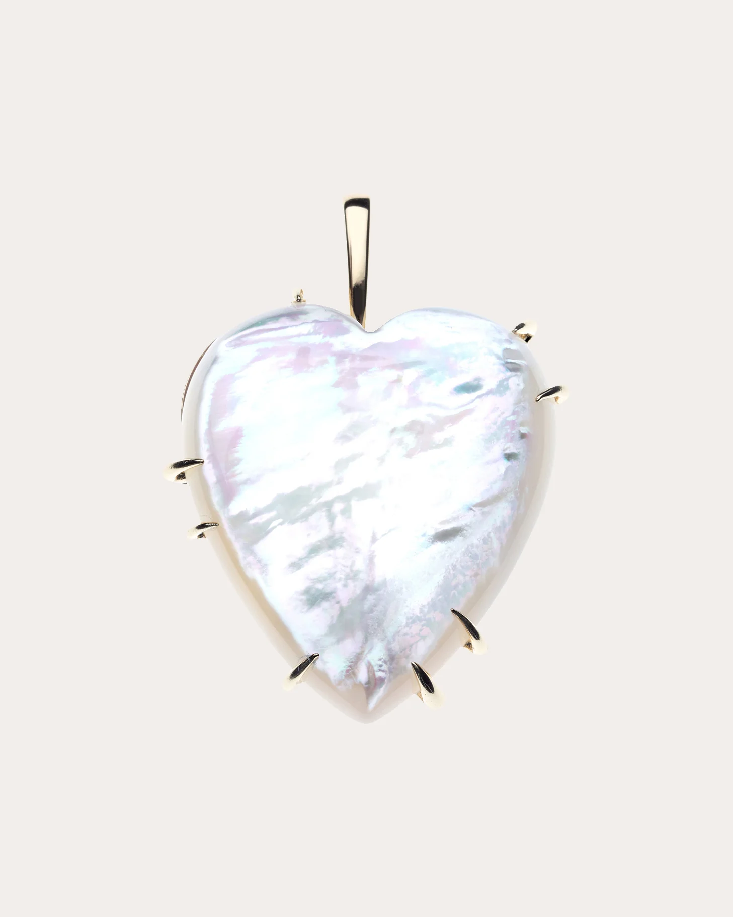 Mother of Pearl LOVE Carry Your Heart Necklace