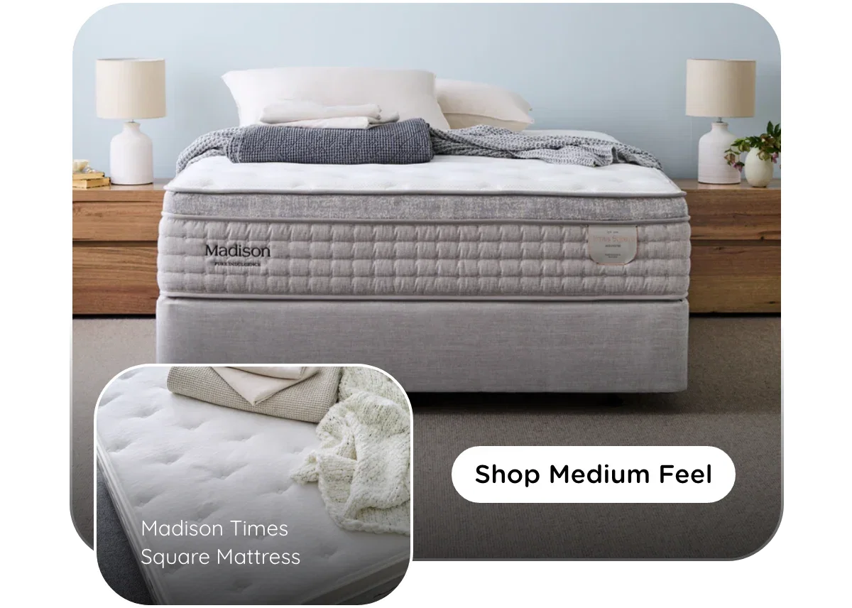 Shop medium feel | Madison Times Square Mattress