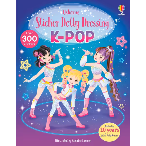 Usborne Sticker Dolly Dressing: KPop by Lesley Sims - Book