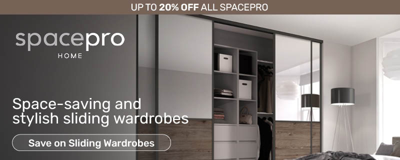 Up to 20% off Spacepro sliding wardrobes