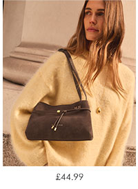  Lori Suedette Crossbody Bag in Bitter Chocolate