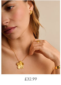  Floramour Waterproof Gold Necklace