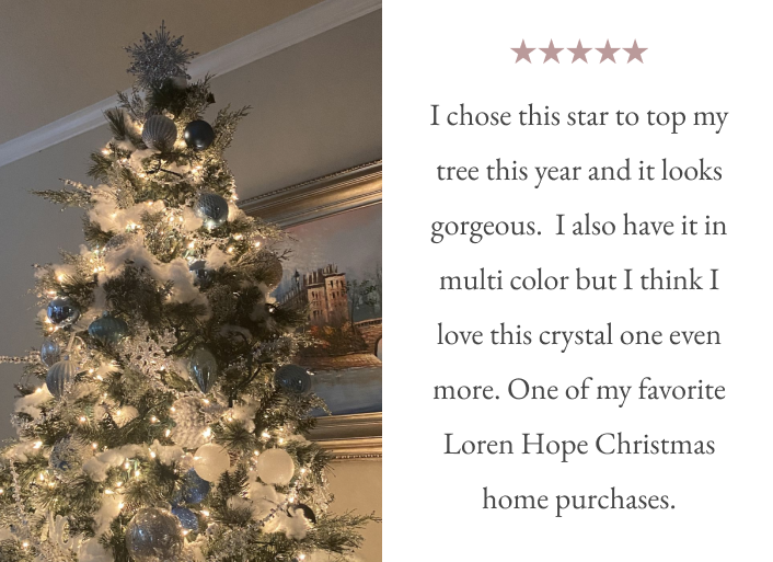Starlight Tree Topper in Crystal
