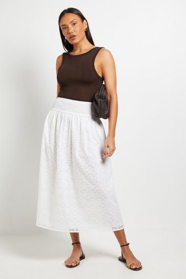 Broderie Maxi Skirt