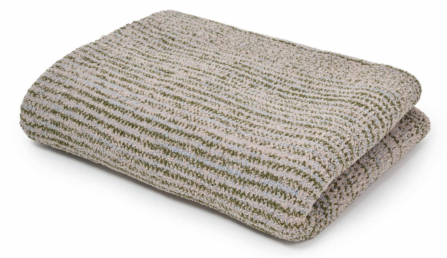 Lightweight Striped Throw in Pine
