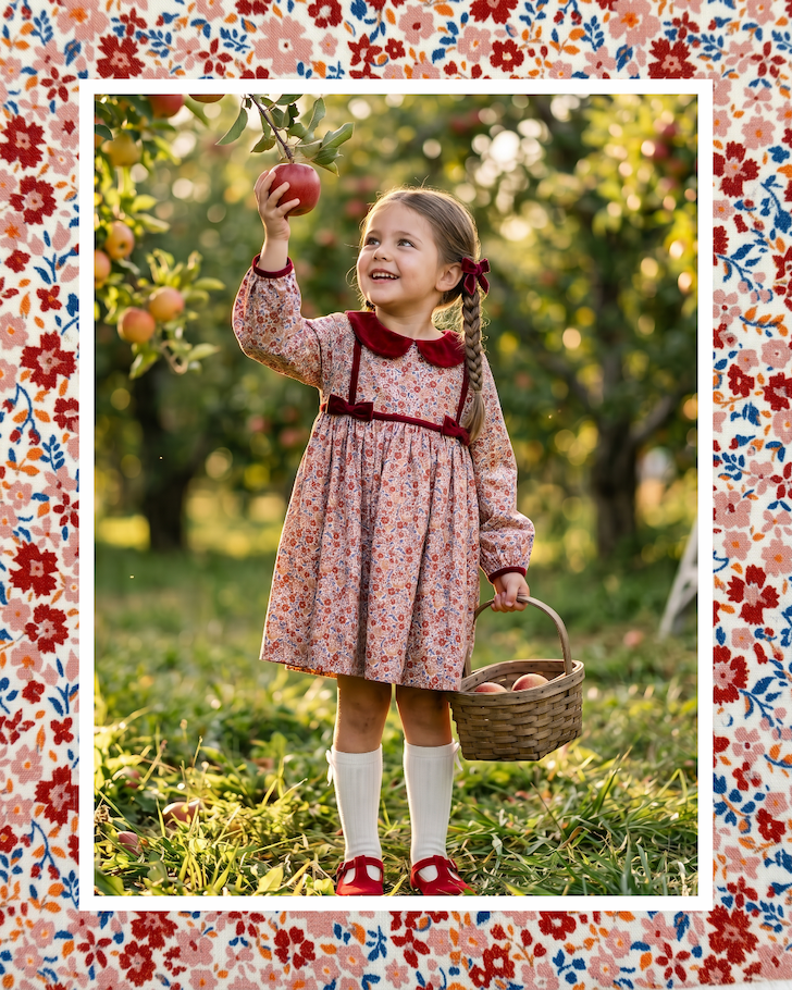Fall Floral Bronte Corduroy Dress