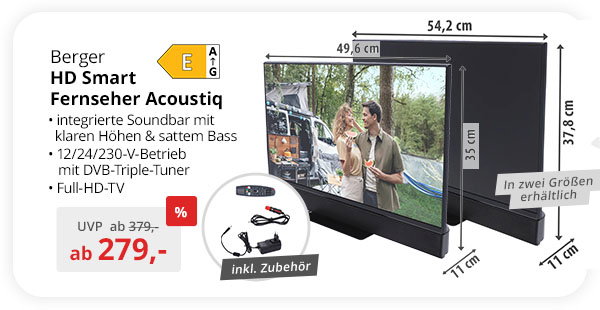 Berger Acoustiq HD Smart Fernseher