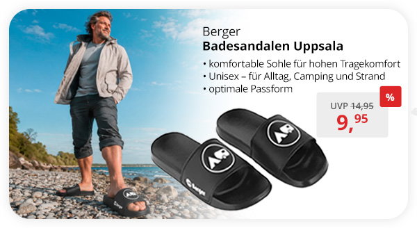 Berger Uppsala Badesandalen / Badeschlappen