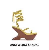 AZALEA WANG ONNI CITRON WEDGE SANDAL