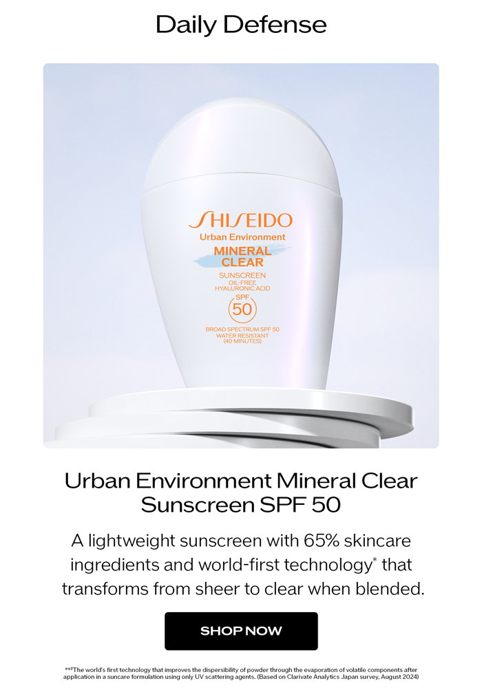 Urban Environment Mineral Clear Sunscreen SPF 50