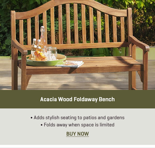 Acacia Wood Foldaway Bench