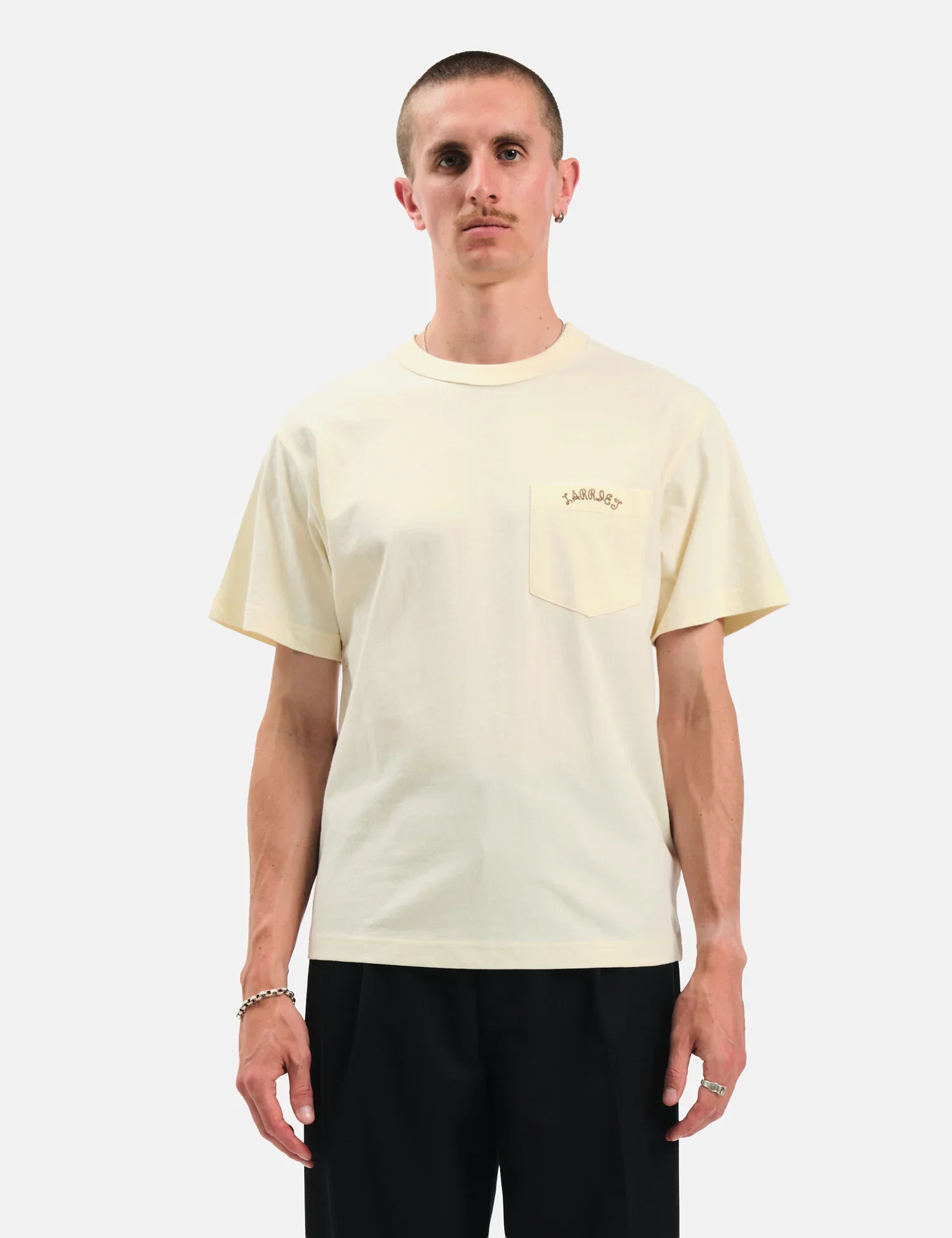 Image of Larriet Lasso Pocket T-Shirt Cream