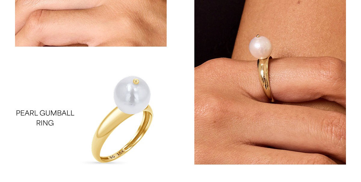 Pearl Gumball Ring