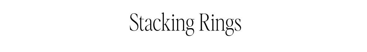 Stacking Rings