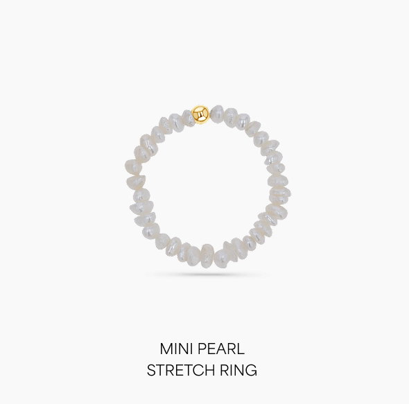 Mini Pearl Stretch Ring