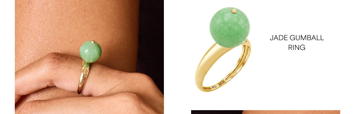 Jade Gumball Ring