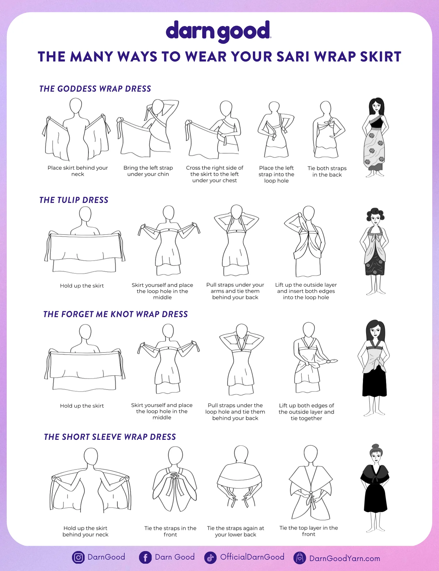 How to wrap your sari skirt - ways to wear, page 2