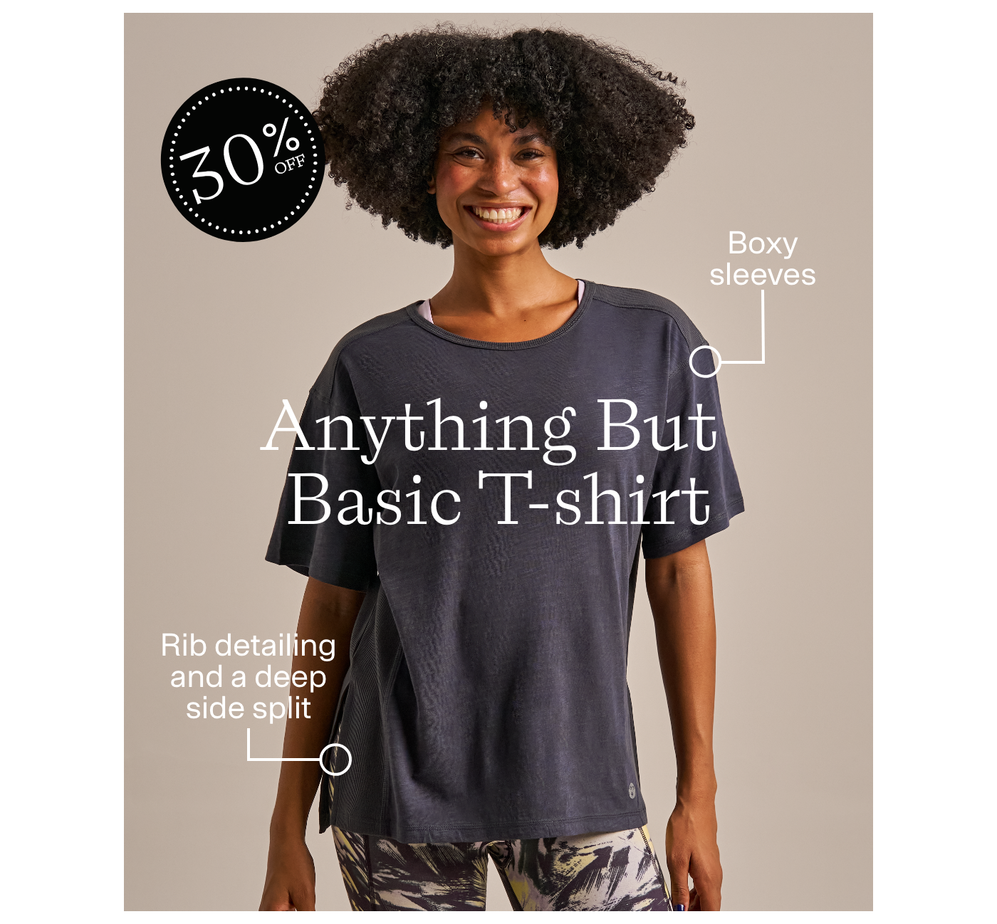 Anything but basic T-shirt. Shop now.