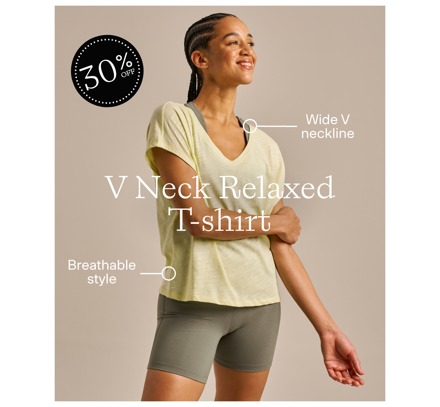 Short Sleeve Slub Flow Top. Shop now.