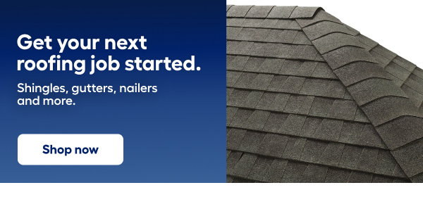 Get your next roofing job started. Shingles, gutters, nailers  and more.