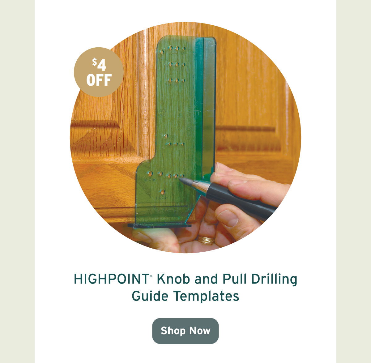 Highpoint Knob and Pull Drilling Guide Templates