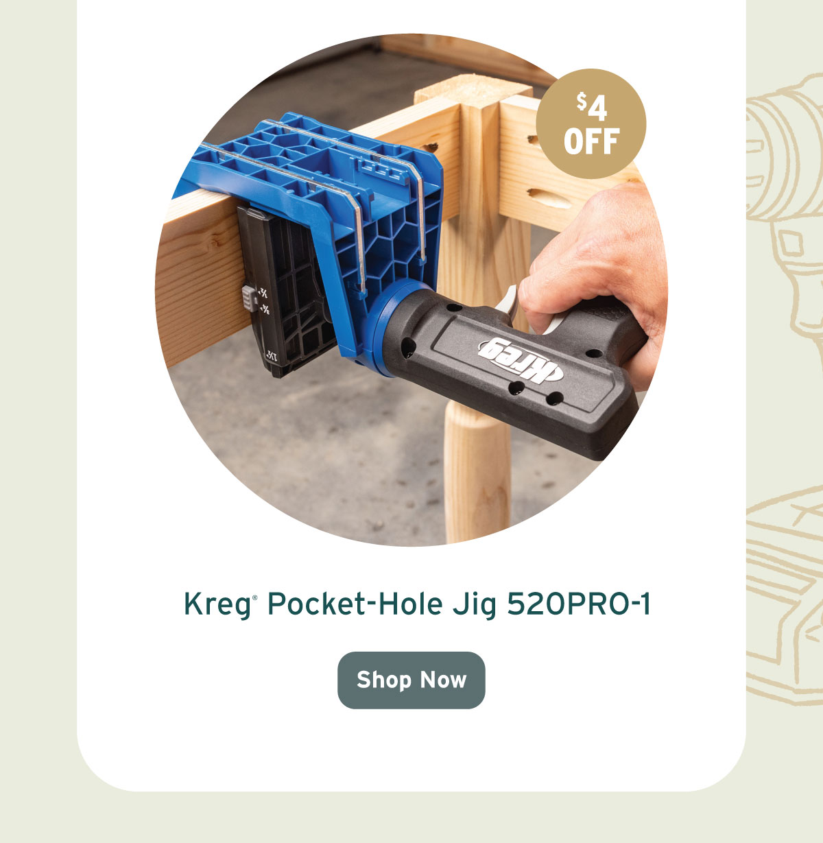 Kreg Pocket-Hole Jig 520PRO-1