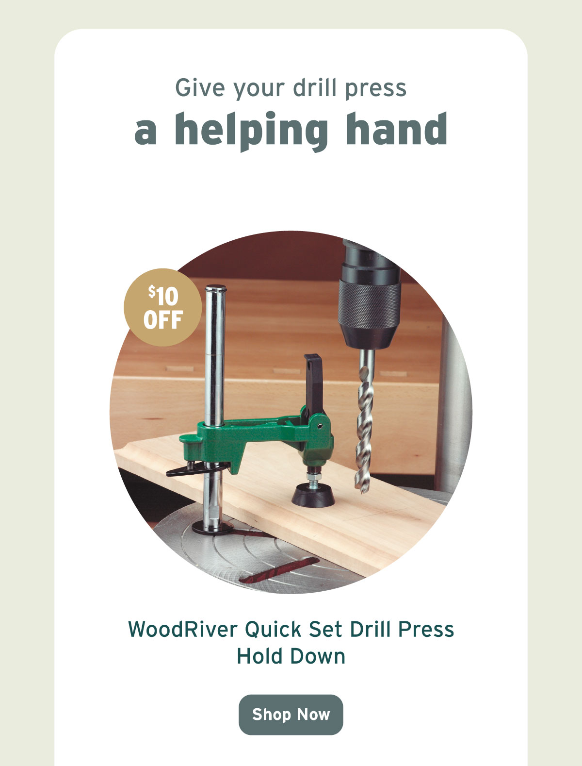 WoodRiver Quick Set Drill Press Hold Down