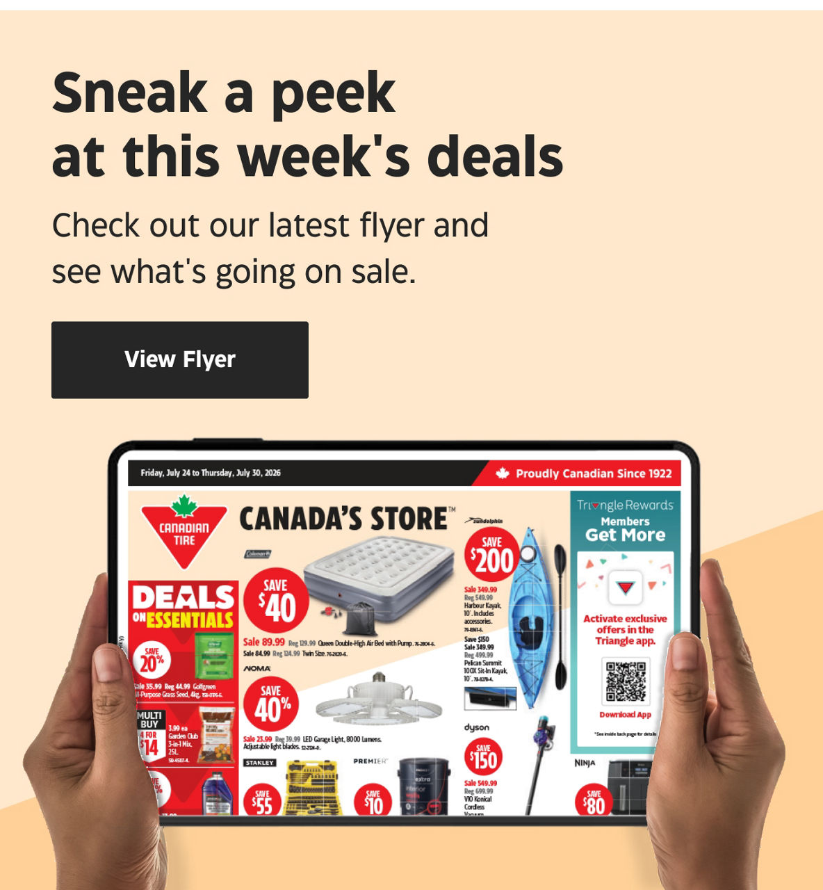 Sneak a peek at this week's deals. Check out our latest flyer and see what's going on sale.