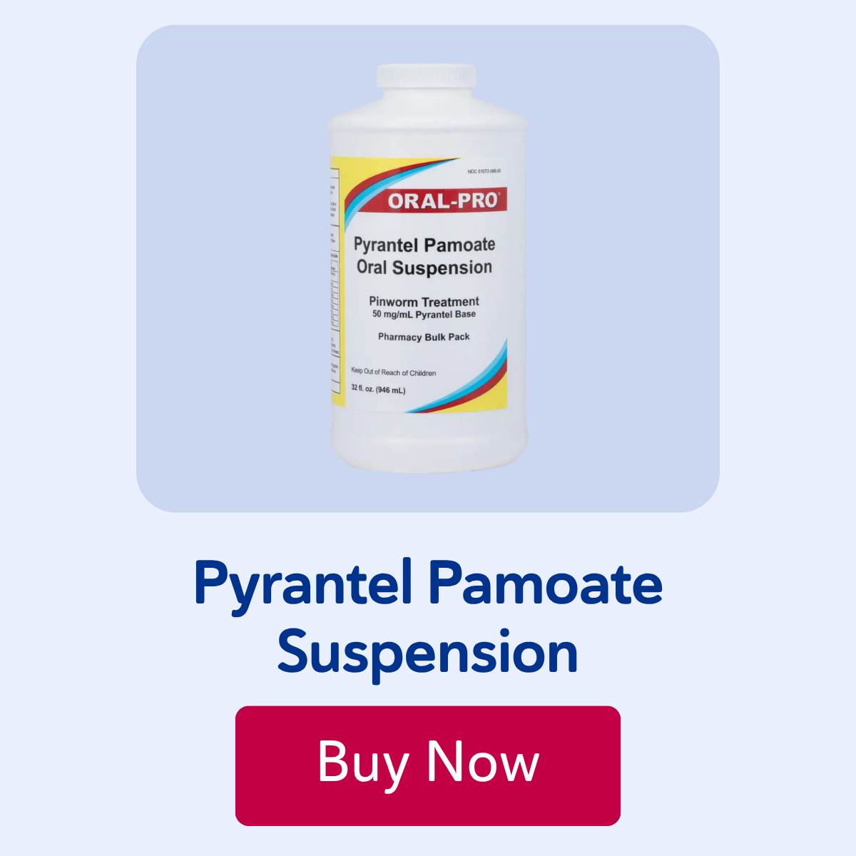 Pyrantel Pamoate Suspension, 50mg