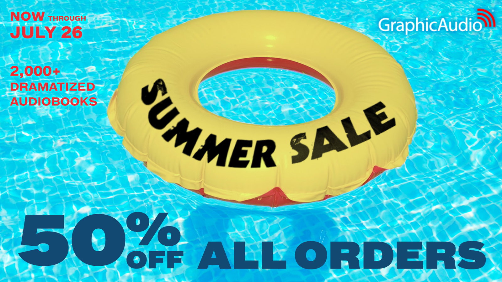 50% Off All Orders through July 26