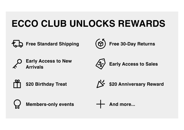 Join ECCO Club for exclusive awards