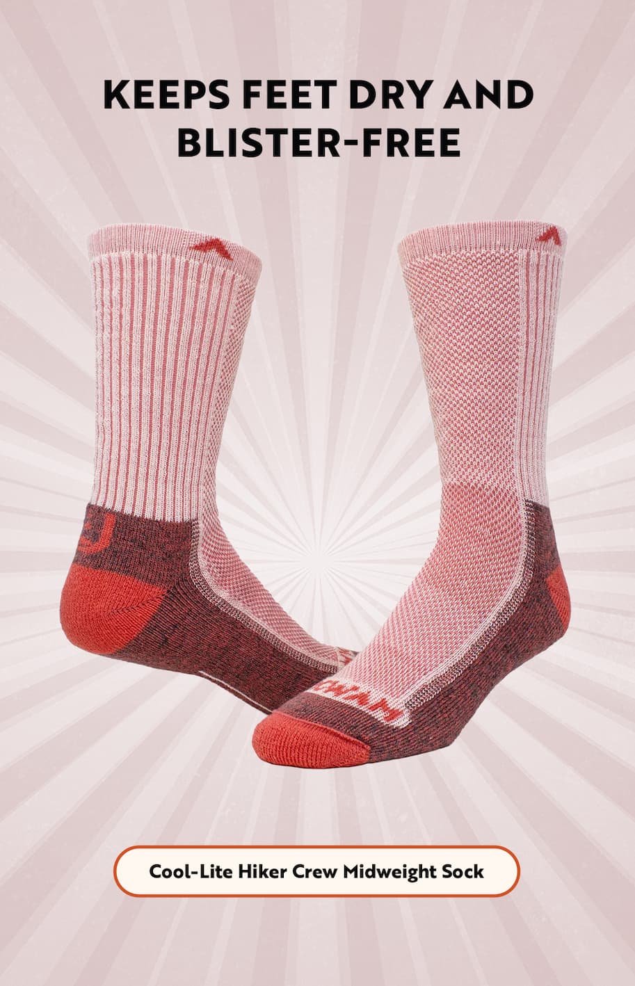 Cool-Lite Hiker Crew Midweight Sock