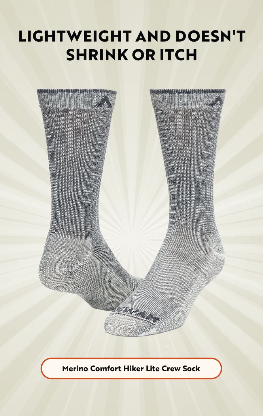 Merino Comfort Hiker Lite Crew Sock